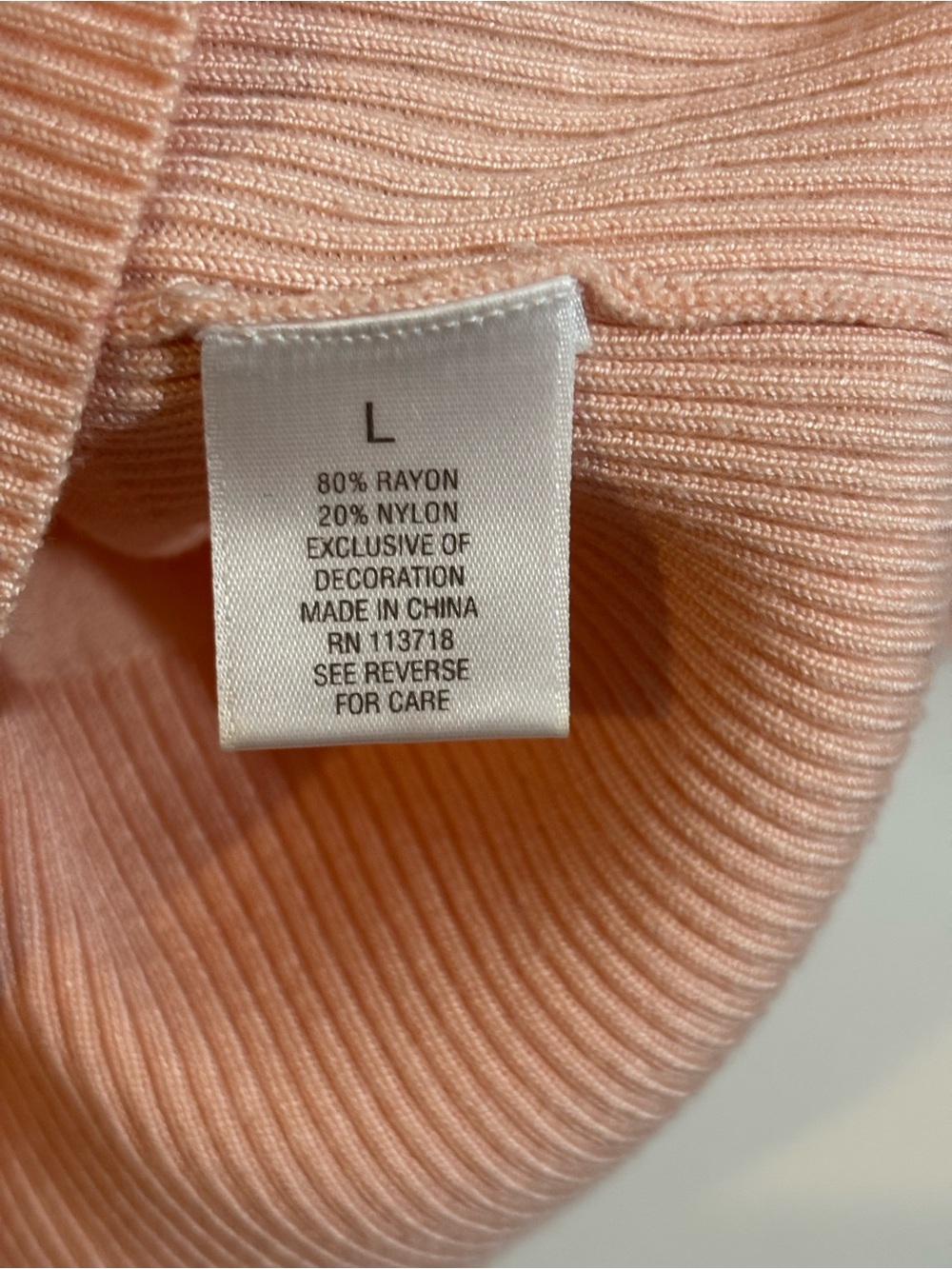 Roz & Ali Blush Lace-Sleeve Scoop Neck Sweater - Picture 5 of 5